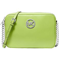 Michael Kors Fulton Large Pebbled Leather Camera Bag - Brt Limeade