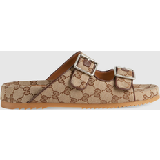 Gucci Men's Slide Sandal With Straps, Beige