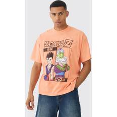 T-shirts boohooMAN Mens Oversized Dragonball Z License T-Shirt Orange