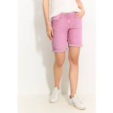 Damen - Rosa - W33 Shorts Cecil Gestreifte Jeans Shorts