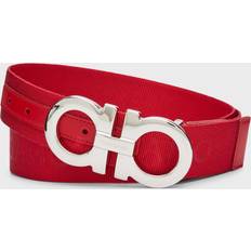 Ferragamo Red Belts Ferragamo Gancini-buckle Jacquard Fabric Belt