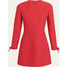 Red Dresses Valentino CREPE COUTURE SHORT DRESS Wo RED