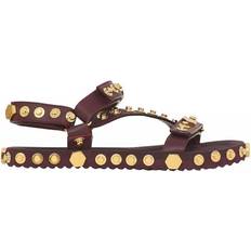 Burberry Sandals Burberry Deep Maroon Patterson Studded