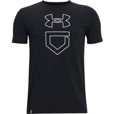 Under Armour Boy's UA Baseball Logo T-shirt - Black/White