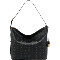 MCM Aren Visetos Large Hobo Bag - Black