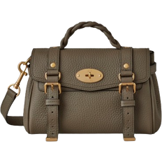 Mulberry Mini Alexa - Linen Green Heavy Grain