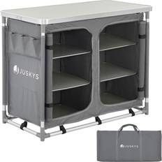 Juskys Foldable Outdoor Kitchen with Cupboard