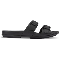 Fitflop Gracie Buckle Two-Bar Leather - All Black