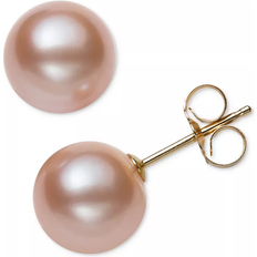 Belle De Mer Cultured Stud Earrings - Gold/Pearls