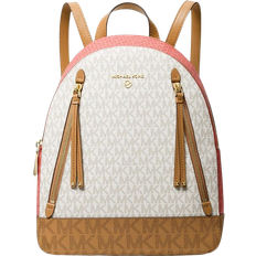 Michael Kors Brooklyn Medium Logo Backpack - Spiced Coral Multi