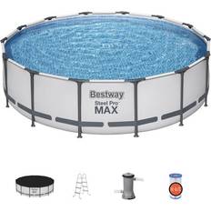 Bestway steel pro max round pool Bestway Steel Pro Max Frame Round Pool Set Ø4.3x1.1m