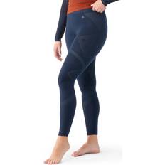 Women Base Layer Pants Smartwool Women's Intraknit Thermal Merino Baselayer Bottoms Deep Navy/Pewter Blue X-Small