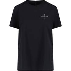 Moncler Herre Overdeler Moncler Logo T-Shirt Black
