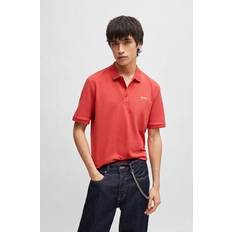 Red Polo Shirts Hugo Cotton-piqu polo shirt with print