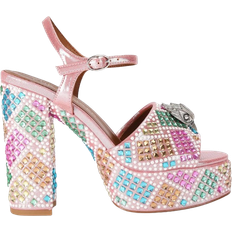 Pink Heeled Sandals Kurt Geiger Kensington Platform - Pink Combination