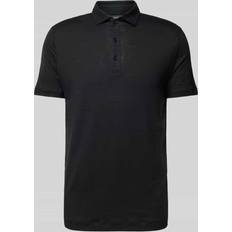 Herren - Leinen Poloshirts Olymp Herren Polo-Shirt schwarz