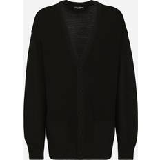 Dolce & Gabbana Herren Cardigans Dolce & Gabbana Cardigan V-ausschnitt Mann Strickwaren Schwarz