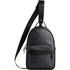 Coach Herren Umhängetaschen Coach Charter Pack Made From Signature Canvas - Anthracite