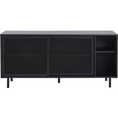 Sliding Doors Sideboards AllModern Kolbie Black Sideboard 64x30"