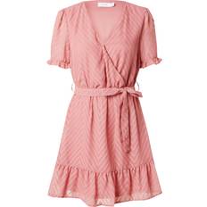 Vila Michelle Belted Short Sleeved Dress - Old Rose