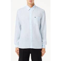 Lacoste White Shirts Lacoste Regular Fit Linen Button-down Shirt