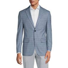 Blue - Men Coats Tommy Hilfiger Men's Modern-Fit Check Sport Coat Blue/grey 42L