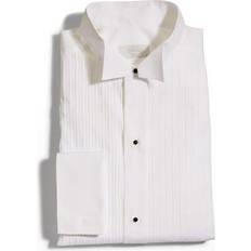 Men - White Suits Eton Classic Fit Pleated-Bib Stud Tuxedo Shirt