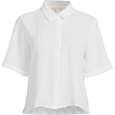 Shirts Eileen Fisher Women's Classic Collar Elbow Sleeve Shirt White