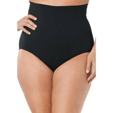 Girdles Plus Women's Instant Shaper Control Seamless High Waist Brief by Secret Solutions in Black Size 16/18 Body Shaper