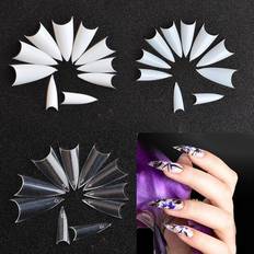 False Nails Magik 500-1000Pcs Stiletto French False Fake Acrylic Nail Tips Coffin Nails Long