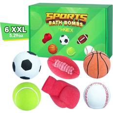 Bath Bombs Bombs, HZEX Large Organic Sports Bath Bomb with 6