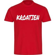 Multifanshop Kinder Kroatien T-shirt - Rot