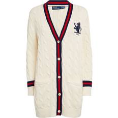 Polo Ralph Lauren White Cardigans Polo Ralph Lauren Cable-Knit Cricket Cardigan ivory