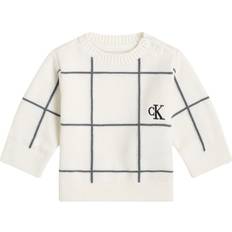 3-6M Strickpullover Calvin Klein Ivory Soft Grid Sweater