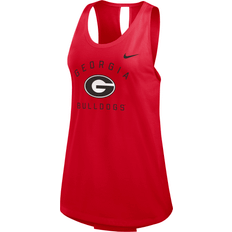 Nike Red Tank Tops Nike Women's Georgia Bulldogs University Red Open Back Tank Top