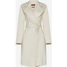 Women - Yellow Coats Max Mara Studio Totem Belted Wool-blend Coat