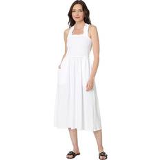 Tommy Hilfiger Women Dresses Tommy Hilfiger Women's Square-Neck Cotton A-Line Dress Brt White