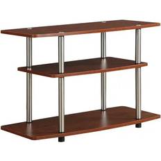 SlickBlue Modern Wood Metal Tv Stand In Cherry Wall Cabinet