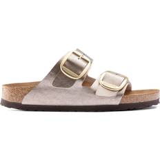 Birkenstock Unisex Utendørstøfler Birkenstock Arizona Big Buckle Birko-Flor - Graceful Taupe