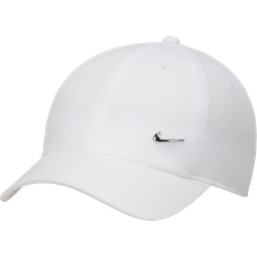 Trainingsbekleidung Caps Nike Dri-FIT Club Unstructured Metal Swoosh Cap - White/Metallic Silver
