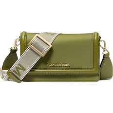 Michael Kors Jet Set Small Nylon Gabardine Smartphone Crossbody Bag - Smokey Olive