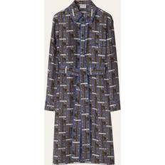 Burberry Women Dresses Burberry Bus Silk Shirt Dress