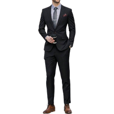 Herren - XXL Anzüge Shein Men's Solid Color Suit Set
