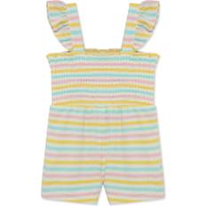 Little Me Baby Rainbow Terry Romper - Multicolour