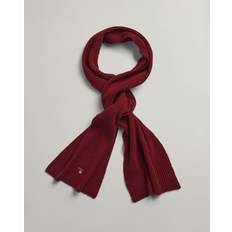 Gant Scarfs Gant Accessories shield wool knit scarf in red