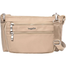 Baggallini Pocket Belt Bag Waist Pack And Crossbody - Taupe Twill