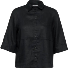 Cecil Linen Blouse - Black