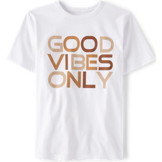 The Children's Place Kid's Good Vibes Only Graphic Tee - White (3046208_10)