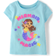 The Children's Place Kid's Mermaid Magic Graphic Tee - Coast Blue (3046236_1102)