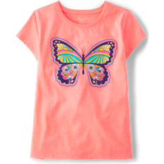 The Children's Place Girl's Butterfly Graphic Tee - Coral Rockt